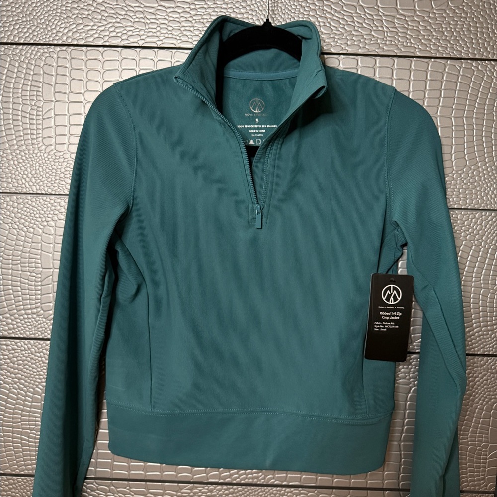 Women’s Teal Quarter-Zip Jacket